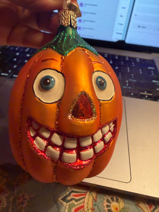 Old World Christmas Holiday Jack-o-lantern VV
