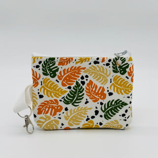 Handmade Coin Bag - Pathos Plant Print - RCD