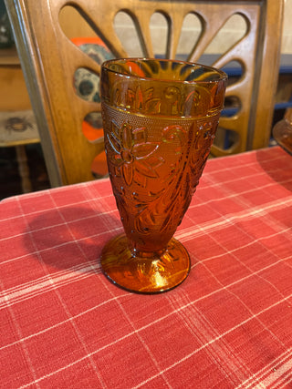 Indiana Glass Amber Tiara Glass Goblet EACH