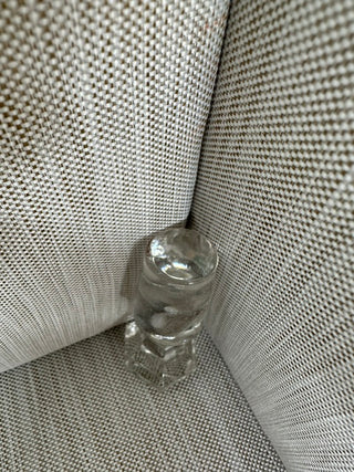 Geometric Cut Clear Glass Liquor Bottle Small Replacement Stopper