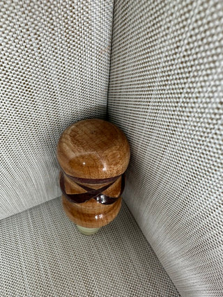 Artisan Inlaid Wooden Wine Stopper - 3.5" Hand-Crafted Barware Gift