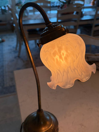 Vintage Brass Gooseneck Desk Lamp
