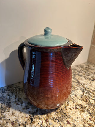 MCM Red Wing Pottery Coffee Pot with Lid