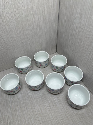 Set of 8 Japanese Yunomi Style Tea Cups