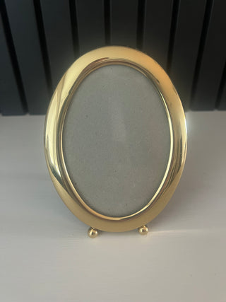 Brass oval frame