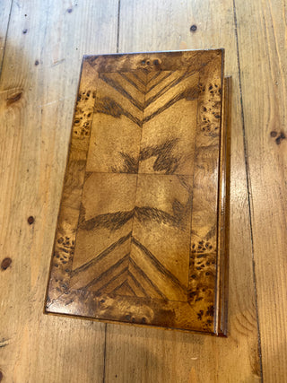 Vtg. Inlaid Wood Jewelry Box