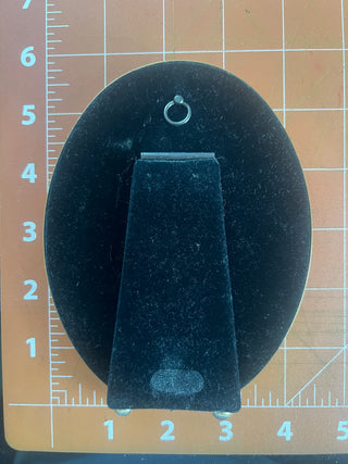 Brass oval frame