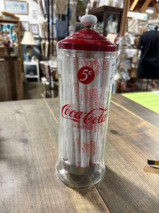 LE - VTG Coca-Cola straw dispenser