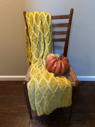Vintage Ladder Back Side Chair with Woven Seat