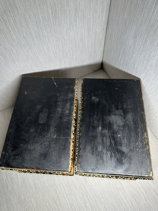 Vintage Medieval Fleur-de-Lis Wooden Treasure Chests (2) Sold Separately