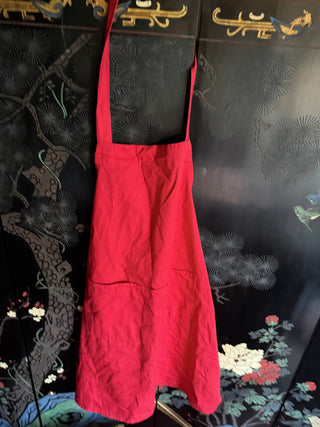 Red Apron 2 front pockets VV
