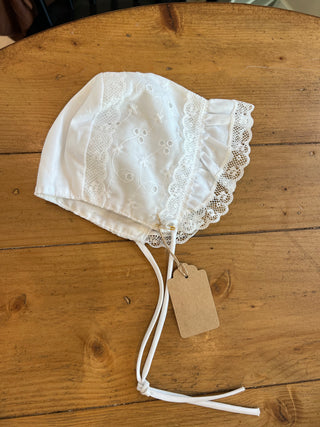 Vintage Eyelet Baby Bonnet