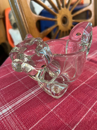 Avon Glass Squirrel Votive Holder