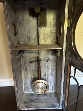 Vintage Clock Case Repurposed as Curio Cabinet