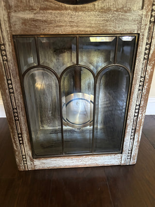 Vintage Clock Case Repurposed as Curio Cabinet