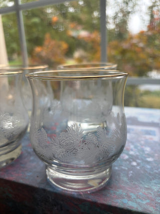 Vtg Libbey LRS87 Lowball/Old Fashioned Glasses Set 4