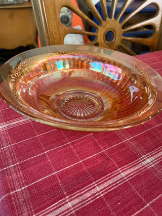 VTG Jeannette Marigold Carnival Iridescent