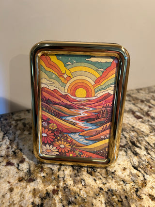 Small Brass Vintage Frame, 3.5”x5”