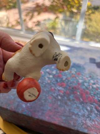 Vtg HJ&G Puppy Pals Beagle w/ Red Ball 8917