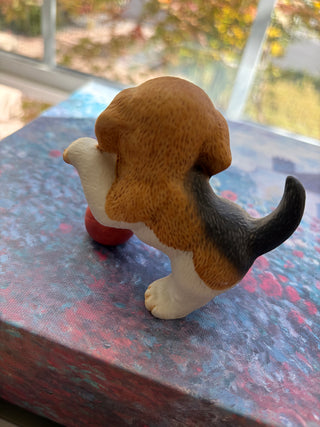 Vtg HJ&G Puppy Pals Beagle w/ Red Ball 8917
