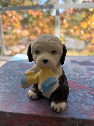 Vtg HJ&G Puppy Pals Old English Sheepdog 8917