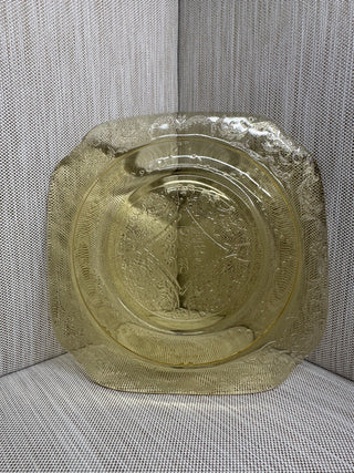 6" Salad Plate  1930s Amber Madrid Depression Glass 6" Federal Glass