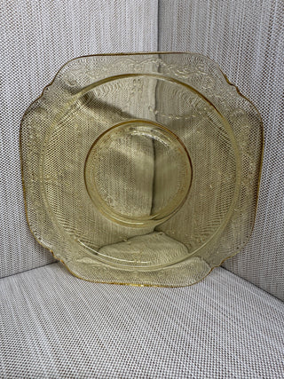 5.75" Bread Butter Plate 1930s Amber Madrid Depression Glass  Federal