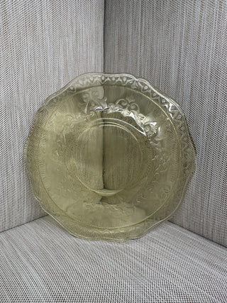 6" Salad Dessert Plates Federal Normandie Amber Depression Glass