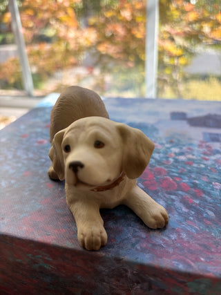 Vtg Homco Golden Lab Figurine Playful 1408
