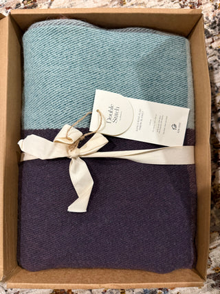 Alpaca Wool Plaid Throw Blanket