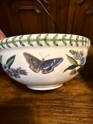 Portmeiron England Botanic Garden salad/Dessert bowl Butterfly dragonfly