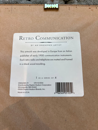 Italian Retro Communications Art (Set of 3)