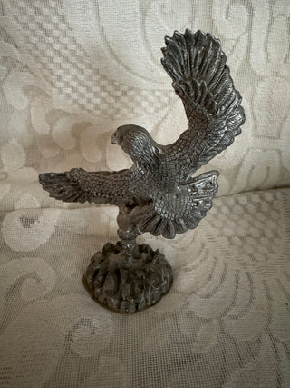 Vtg Eagle Spirit Pewter Figurine