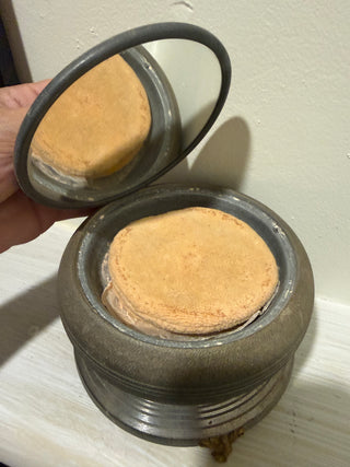 1930’s Musical Powder Box with Brass Feet
