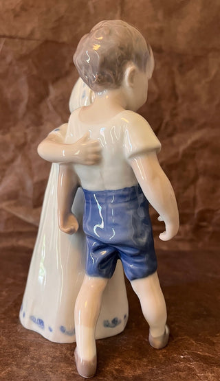 Kissing Boy and Girl Copenhagen Porcelain Figurine