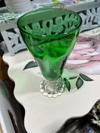 Anchor Hocking Boopie Green Goblet  (EACH) RSV