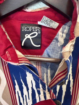 Vintage Roper Cowboy Pro Rodeo Western Shirt