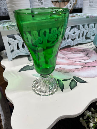 Anchor Hocking Boopie Green Goblet  (EACH) RSV