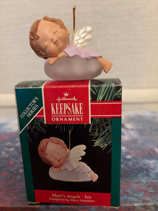 Vtg 1991 Hallmark Keepsake Ornament "Iris" Mary's Angels
