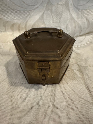 3" Hinged Brass Trinket Box
