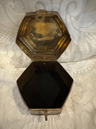 3" Hinged Brass Trinket Box
