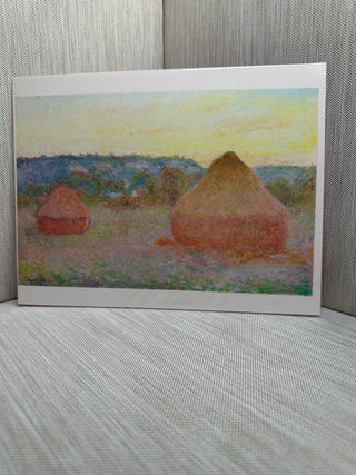The Grainstack 1891 Claude Monet Vintage Book Plate Print Mounted Wall Decor Art