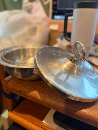 Vtg. (1930-50) B.W. Buenilum serving dish w,cover & pyrex insert