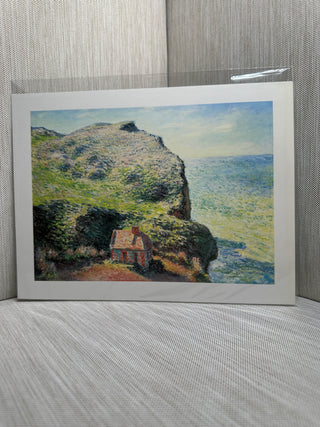 Fishermans Cottage Cliffs Varengeville Claude Monet Vintage Book Plate Print
