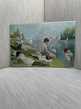 Bathers at Asnieres Georges Seurat Vintage Book Plate Print