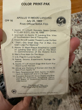 Apollo 11 Moon Landing 12 Piece Photo Prints