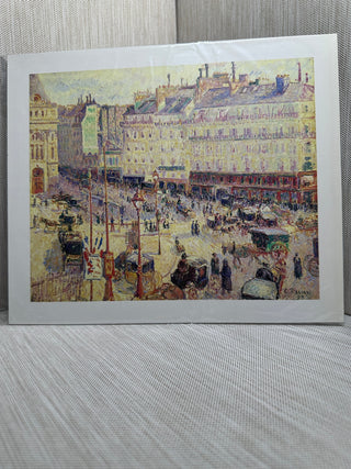 The Place Du Havre Paris Camille Pissarro Vintage Book Plate Print