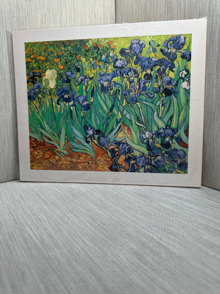 Irises Vincent van Gogh Impressionist Purple Floral Flower Garden Landscape Book Print