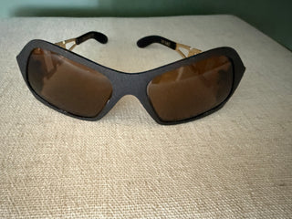 1970’s Black and Gold Square France TT Sunglasses