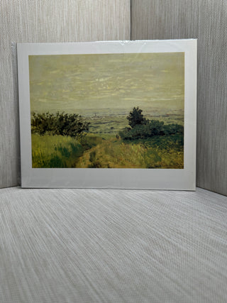 View of the Plain of Argenteuil Claude Monet Impressionist Landscape Book Print